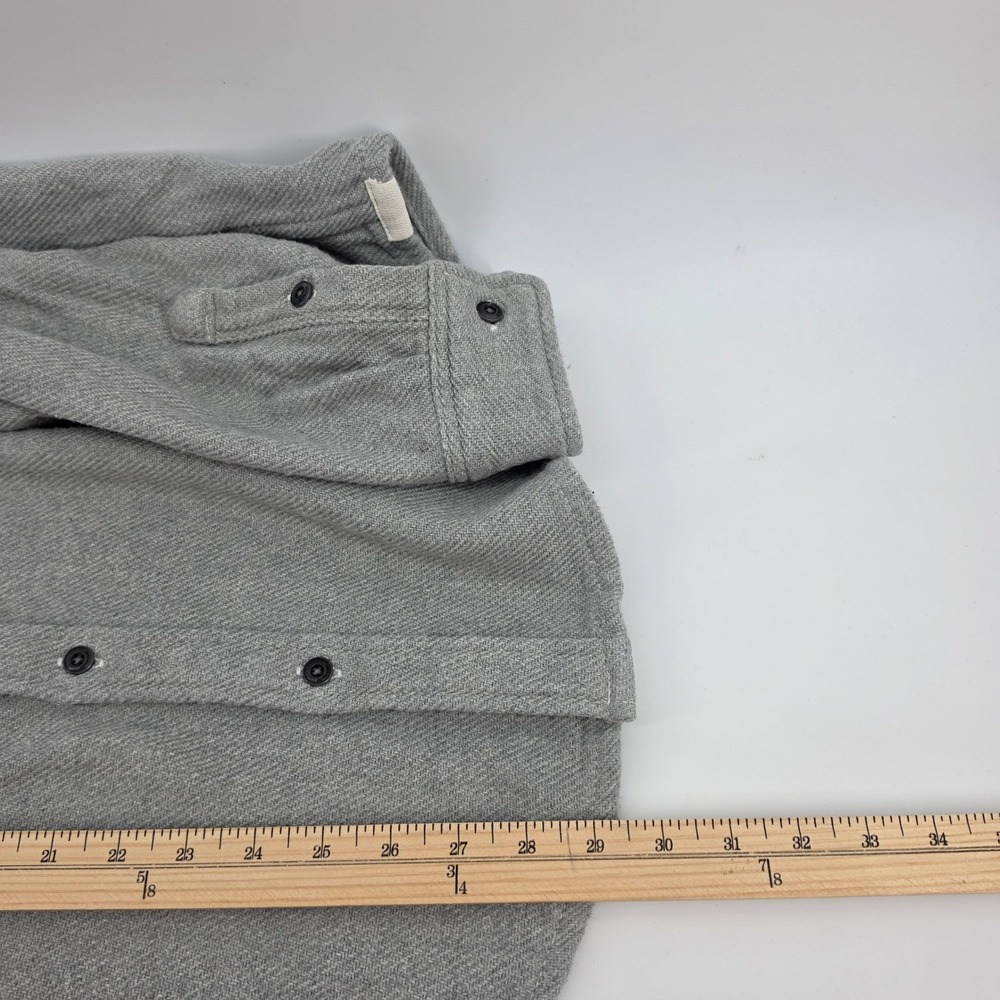 Outerknown Blanket Shirt Mens XL Gray Organic Cotton Heavy Twill Button Down - Picture 11 of 11